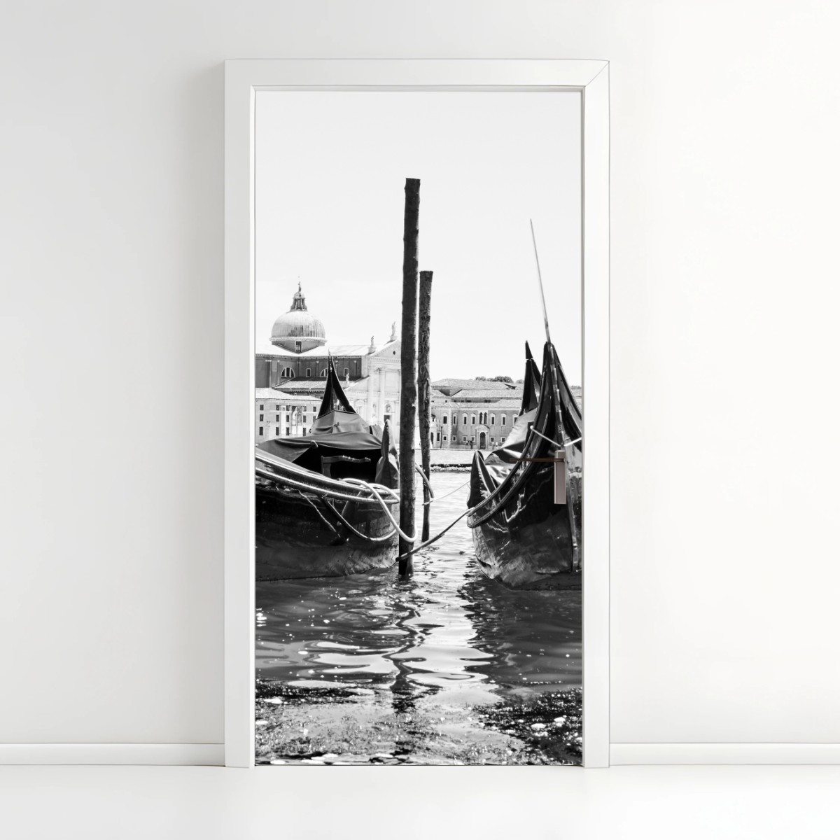 Türaufkleber vertäute gondeln in Venedig – Wallnifity® Türaufkleber vertäute gondeln in Venedig – Wallnifity®