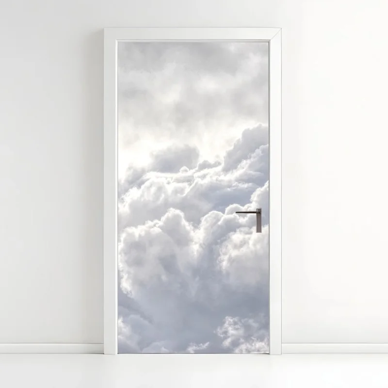 Türaufkleber ätherische wolkenlandschaft