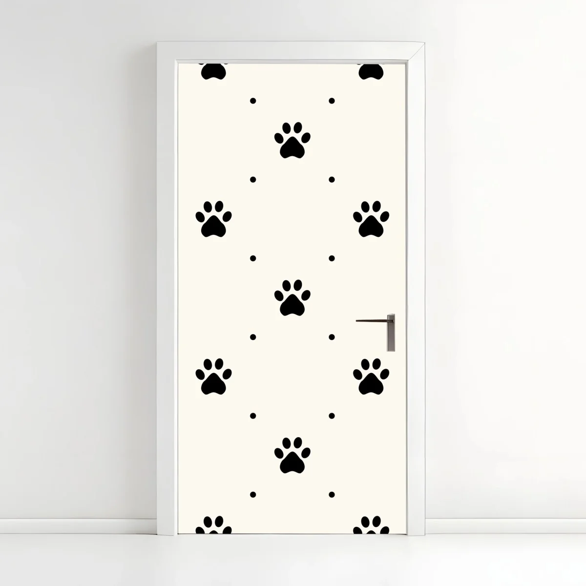 Türaufkleber verspieltes pfotenmuster – Wallnifity®