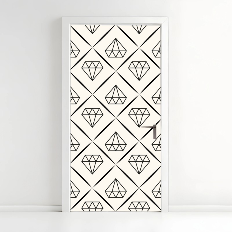 Türaufkleber majestätischer weg im sekwoienwald – Wallnifity®