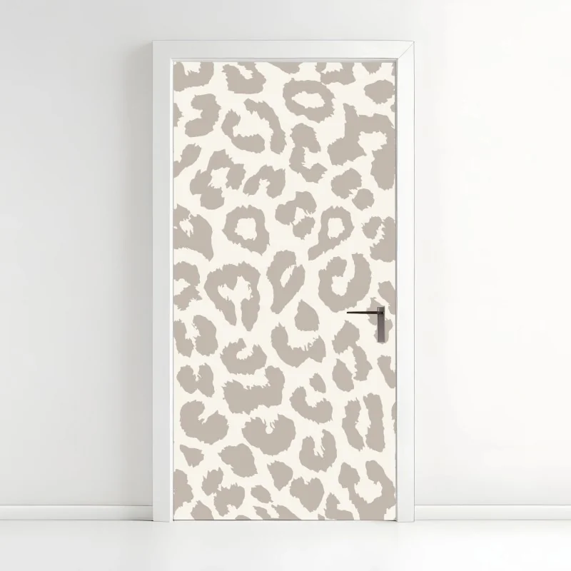 Türaufkleber silbernes propellerflugzeug über nebeligen bergen – Wallnifity®