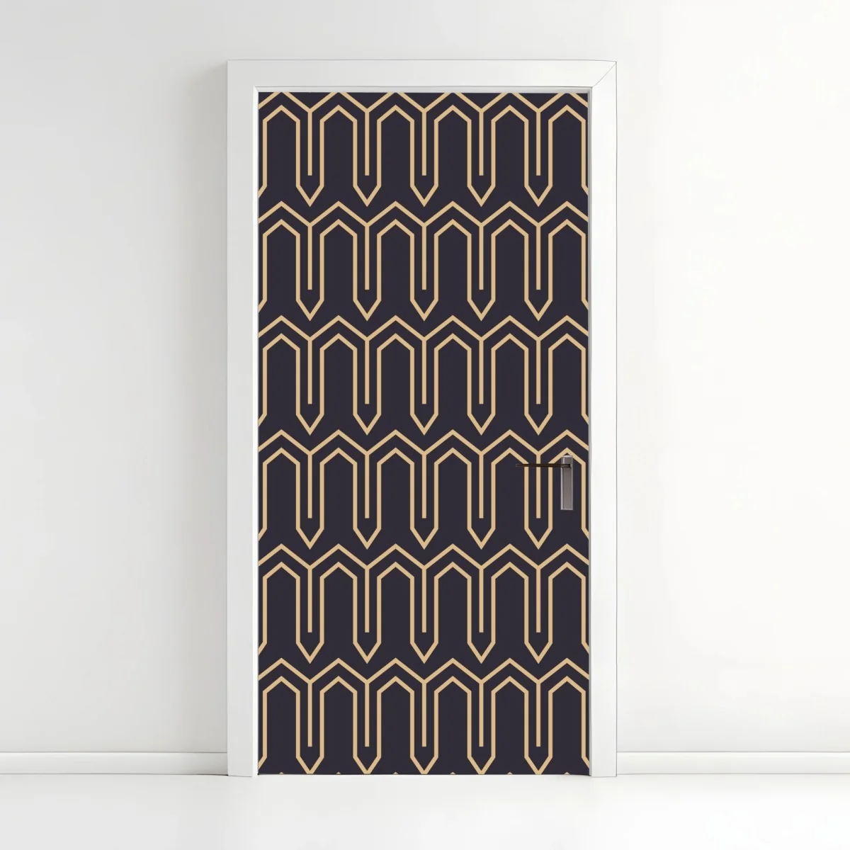 Türaufkleber art deco geometrisches muster in gold und schwarz – Wallnifity® Türaufkleber art deco geometrisches muster in gold und schwarz – Wallnifity®