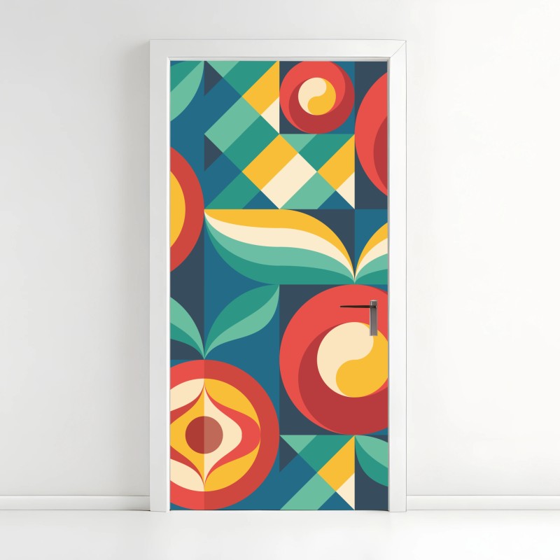 Türaufkleber sonnenuntergang über Budapest und der Kettenbrücke – Wallnifity®