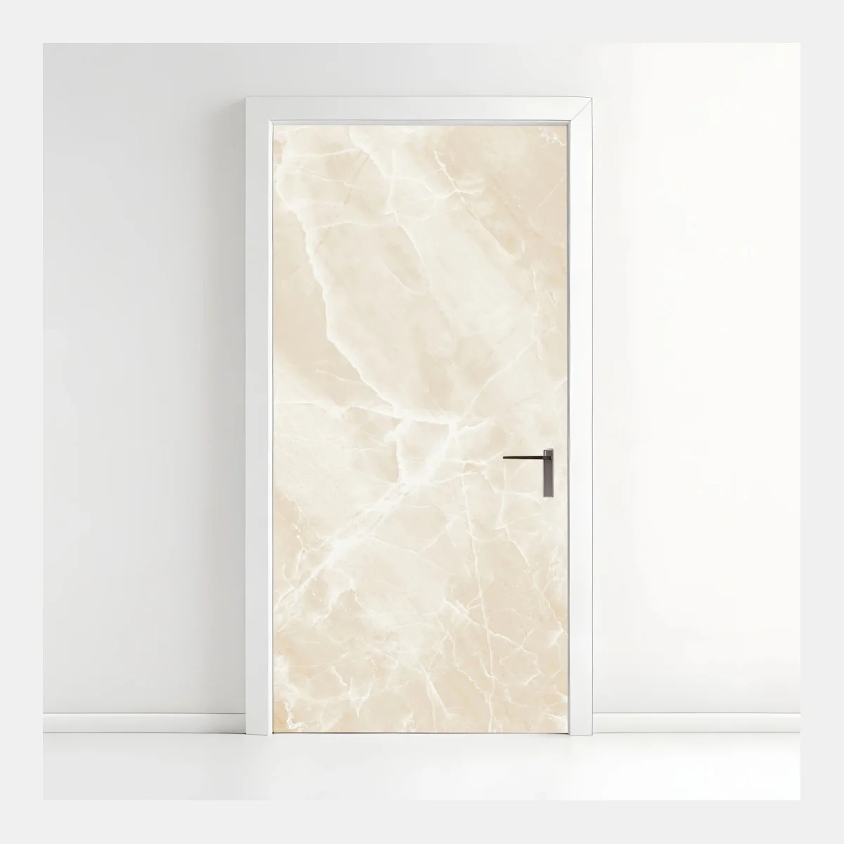 Türaufkleber beige marmorstruktur mit weißen adern – Wallnifity® Türaufkleber beige marmorstruktur mit weißen adern – Wallnifity®