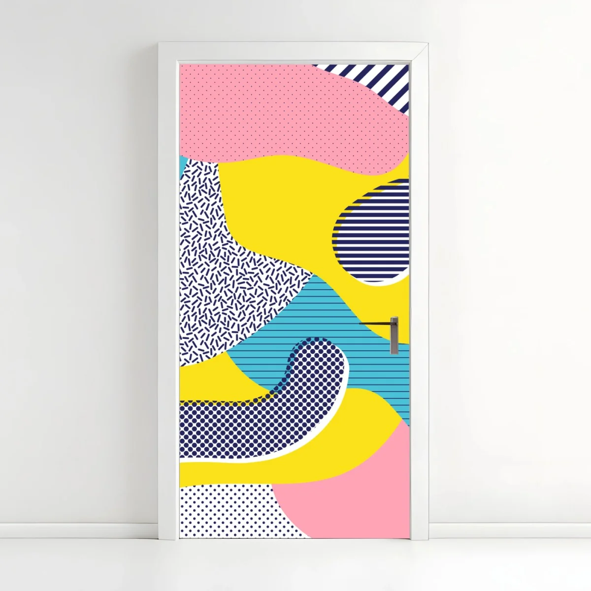 Türaufkleber verspieltes abstraktes memphis-muster – Wallnifity® Türaufkleber verspieltes abstraktes memphis-muster – Wallnifity®