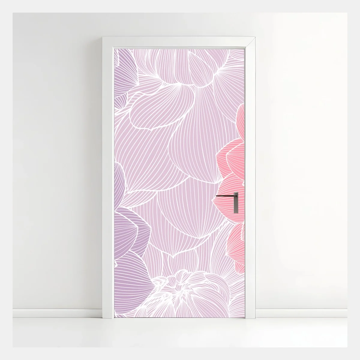 Türaufkleber zartes pastell blumenmuster – Wallnifity® Türaufkleber zartes pastell blumenmuster – Wallnifity®