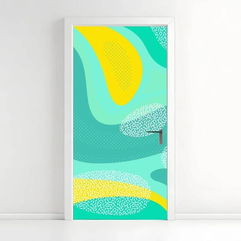 Türaufkleber Broadway und W 57 St – städtische szene in schwarzweiß – Wallnifity®