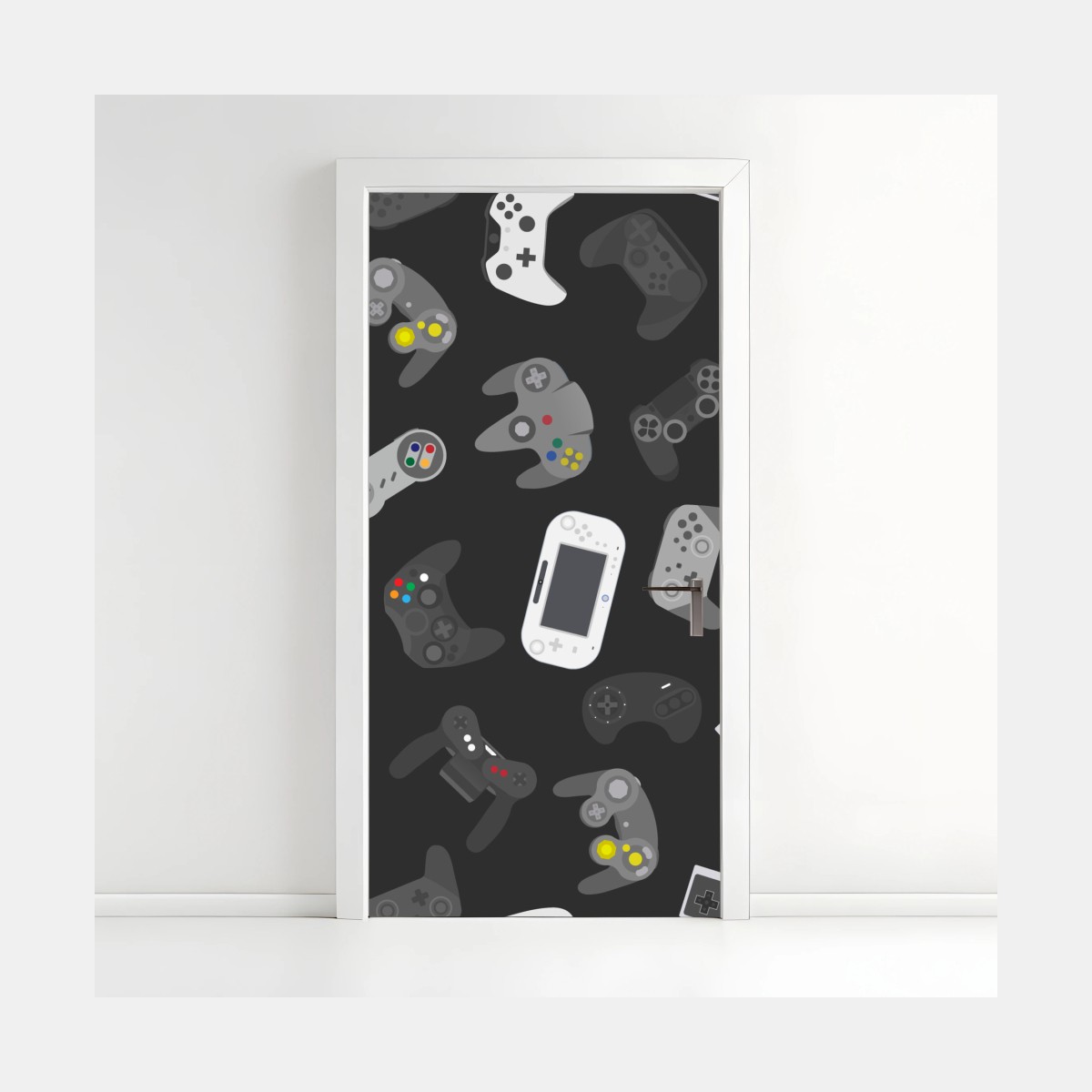 Türaufkleber retro controller muster – Wallnifity®