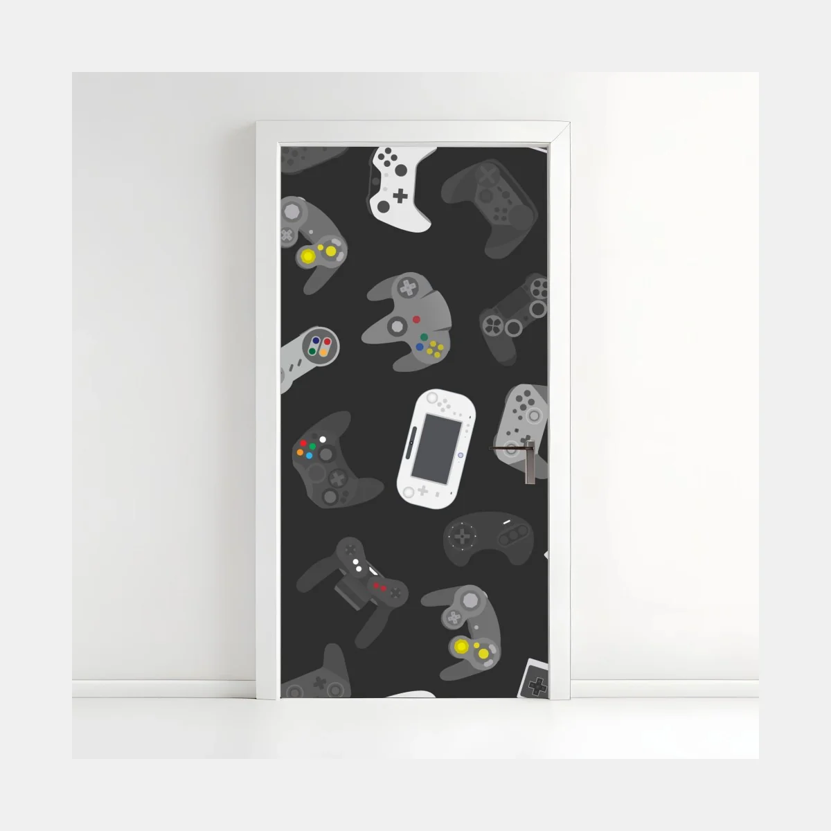 Türaufkleber retro controller muster – Wallnifity® Türaufkleber retro controller muster – Wallnifity®