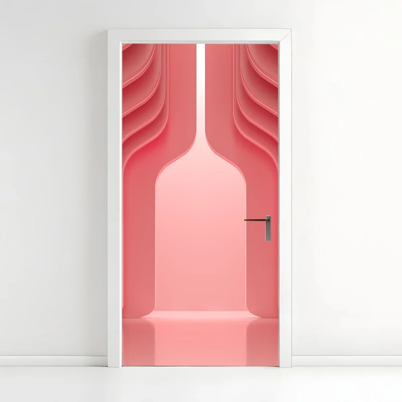 Türaufkleber tropisches monstera-blattmuster – Wallnifity®