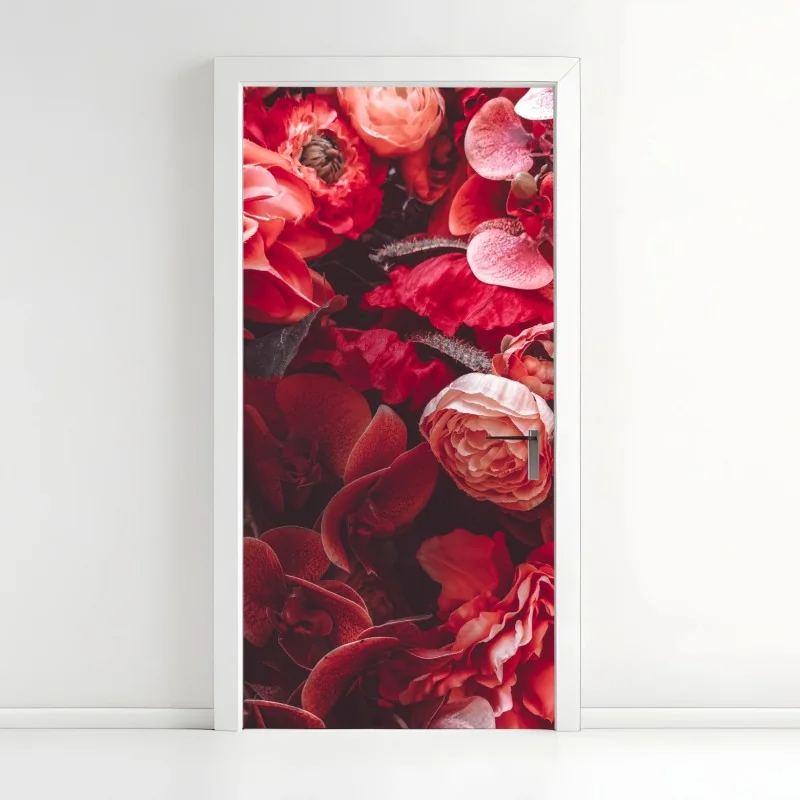 Türaufkleber gewundene straße durch die berge – Wallnifity®