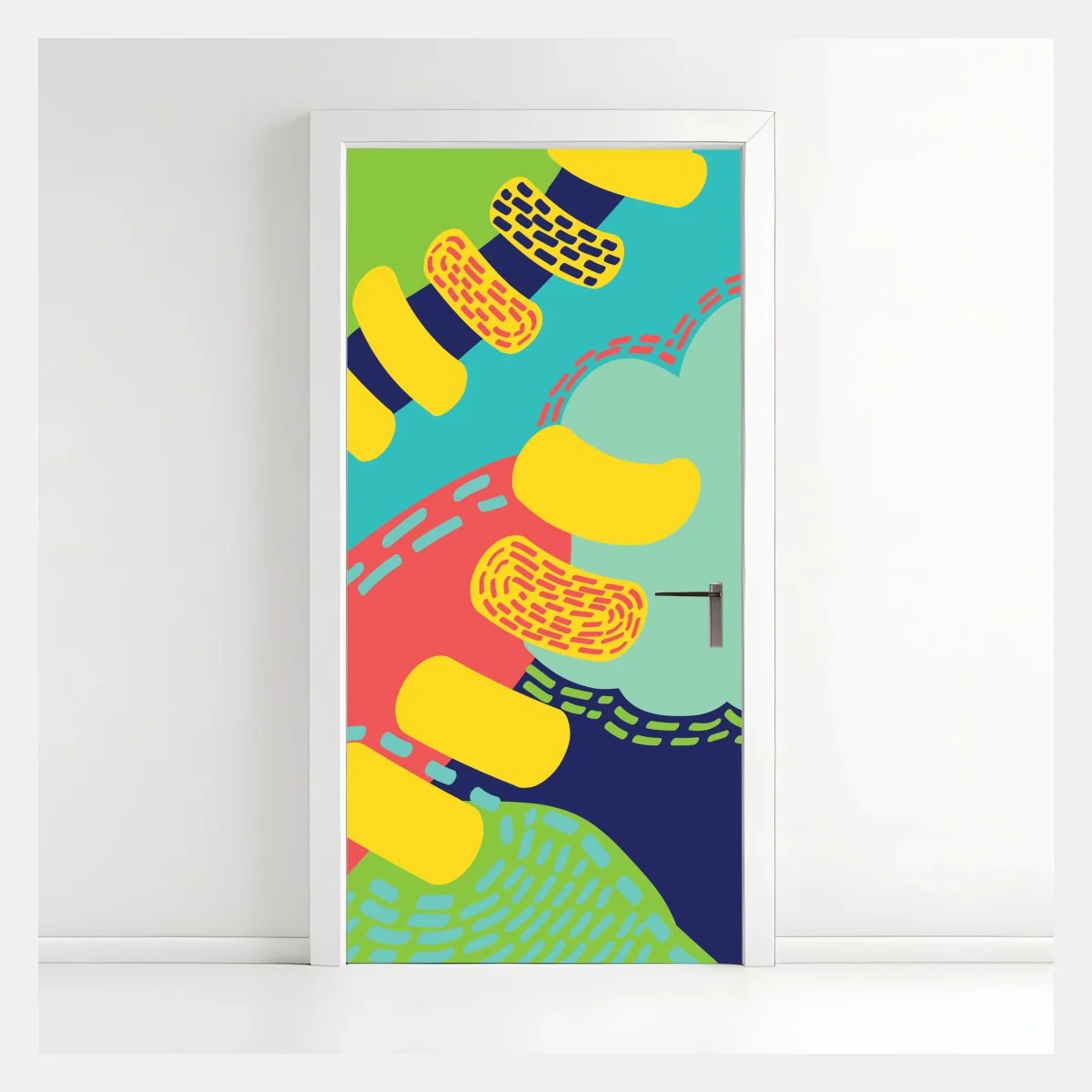 Türaufkleber leuchtendes abstraktes muster – Wallnifity® Türaufkleber leuchtendes abstraktes muster – Wallnifity®