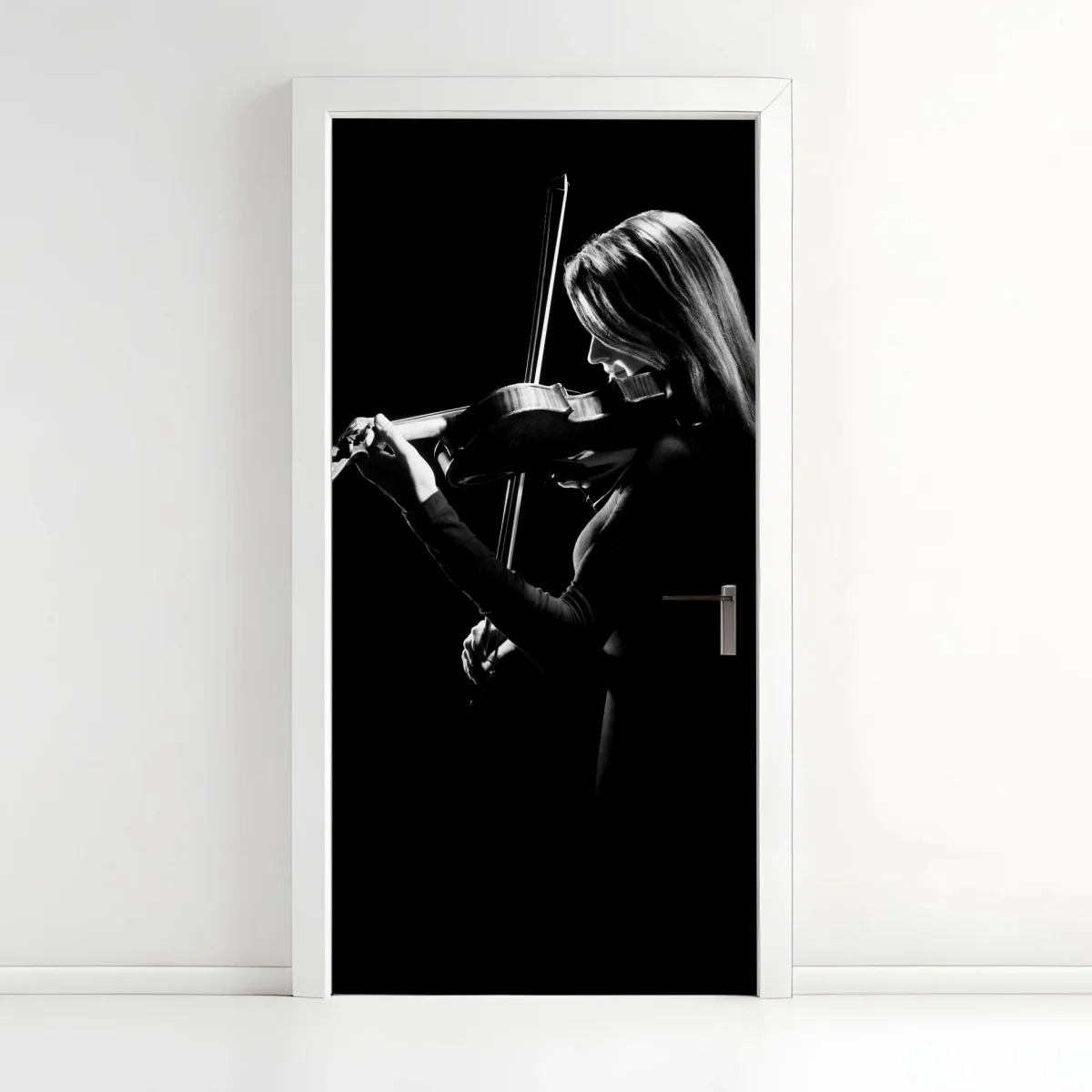 Türaufkleber elegante geigerin silhouette – Wallnifity® Türaufkleber elegante geigerin silhouette – Wallnifity®