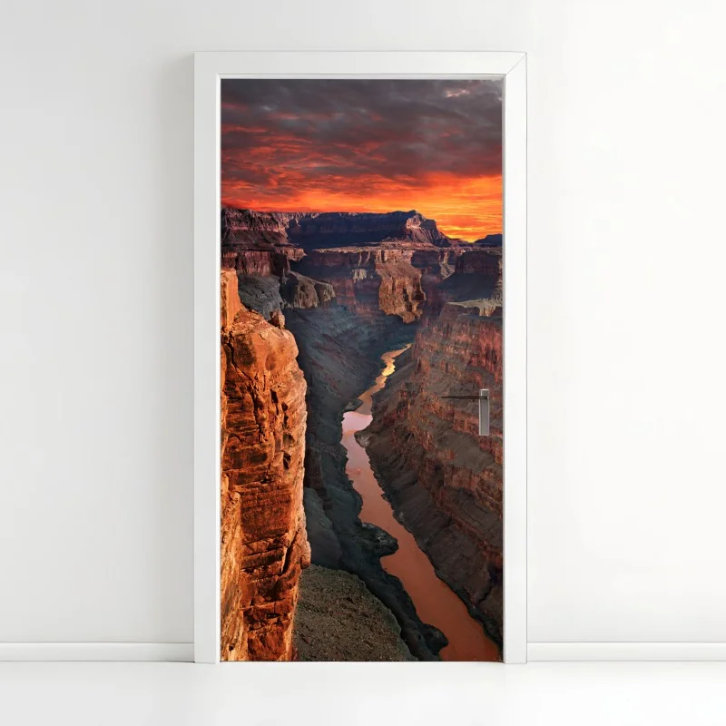 Türaufkleber Grand Canyon sonnenuntergang panorama
