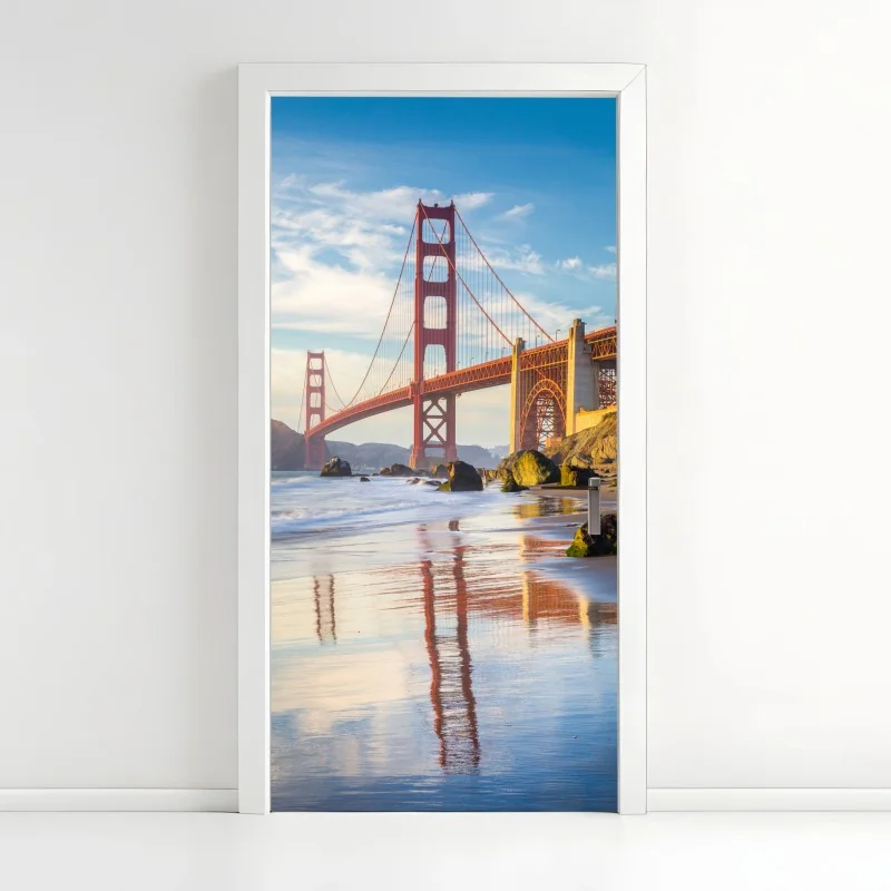 Türaufkleber ruhevoller lotus in graustufen – Wallnifity®