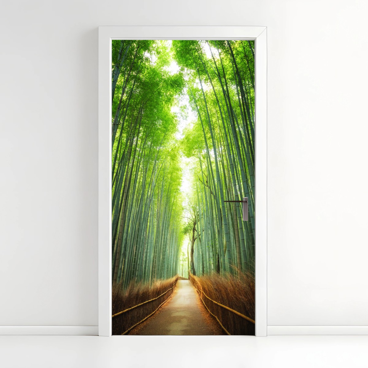 Türaufkleber weg durch den bambushain von Arashiyama – Wallnifity®