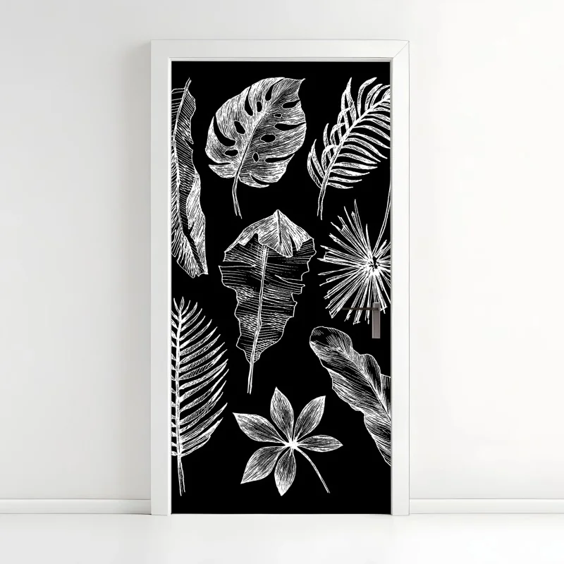 Türaufkleber süßes safari-tiermuster für kinder – Wallnifity®