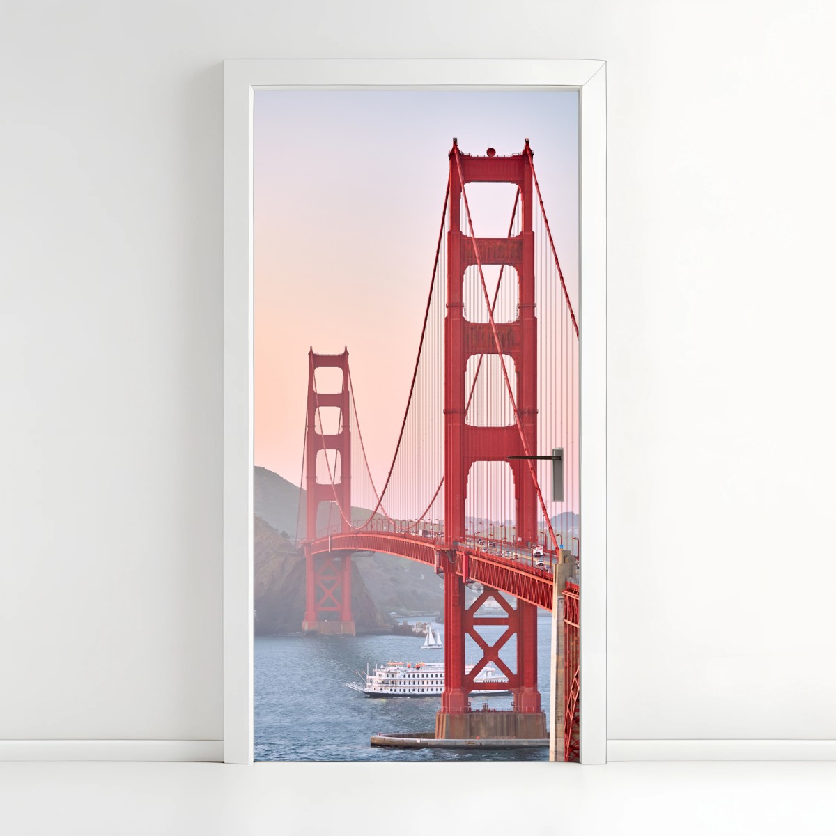 Türaufkleber Golden Gate Bridge bei sonnenuntergang – Wallnifity®