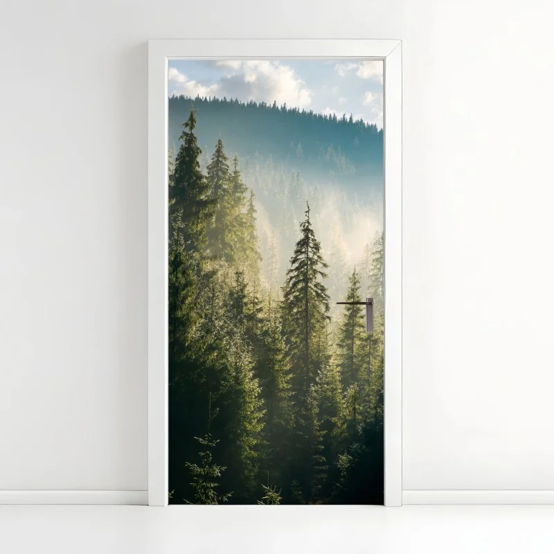 Türaufkleber zartes rosa herzblüte nahaufnahme – Wallnifity®