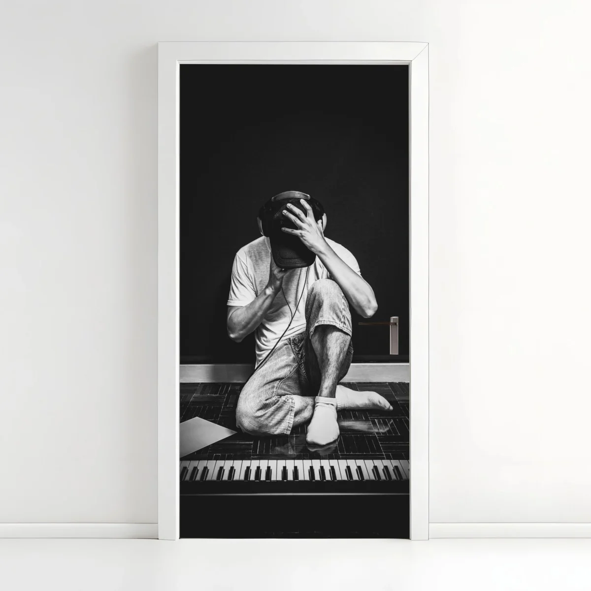 Türaufkleber introvertierter musiker am keyboard – Wallnifity® Türaufkleber introvertierter musiker am keyboard – Wallnifity®