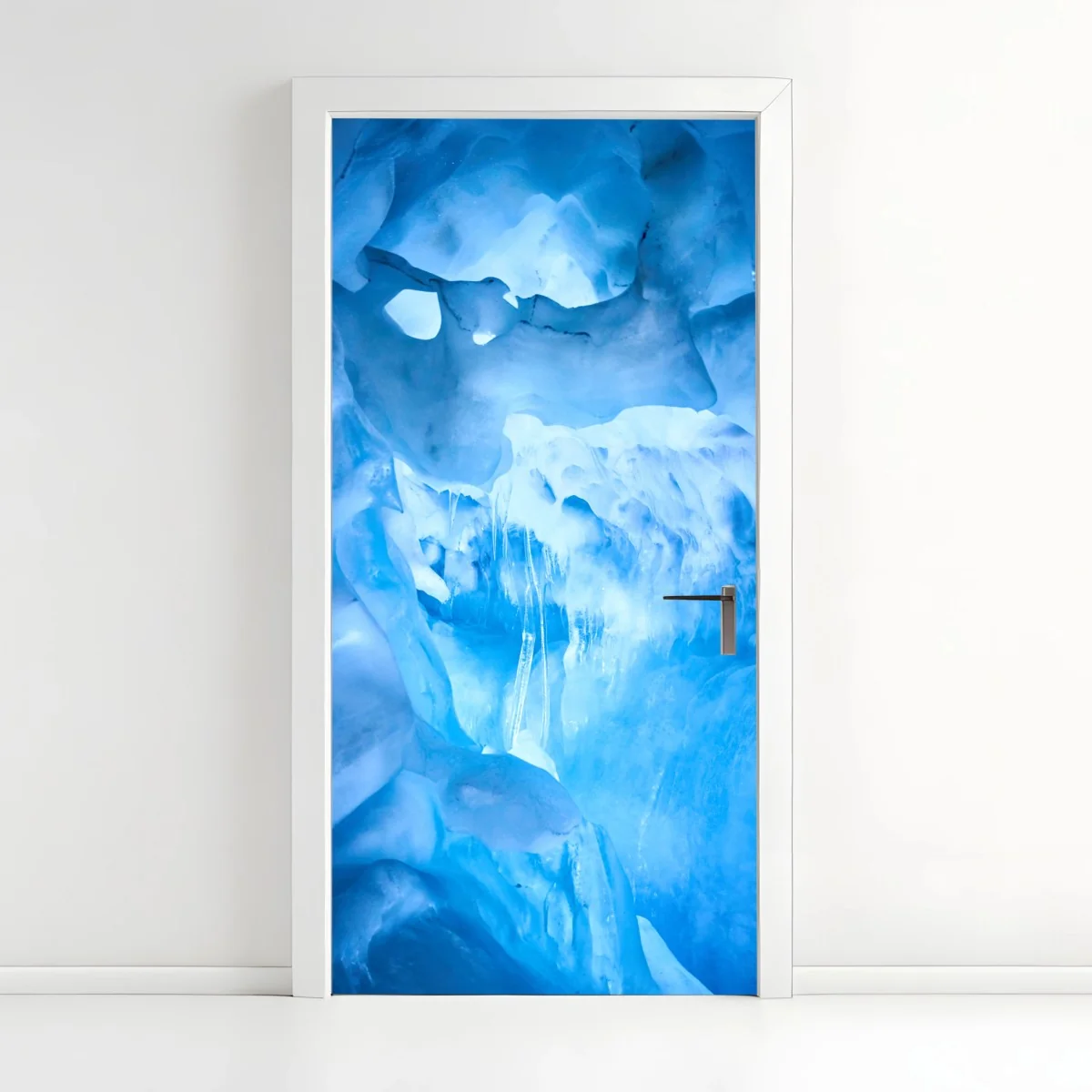 Türaufkleber ätherische blaue eishöhle – Wallnifity®