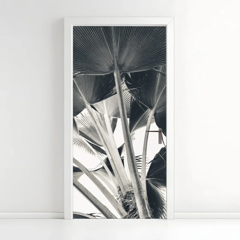 Türaufkleber tropische komposition von bananenblättern – Wallnifity® Türaufkleber tropische komposition von bananenblättern – Wallnifity®