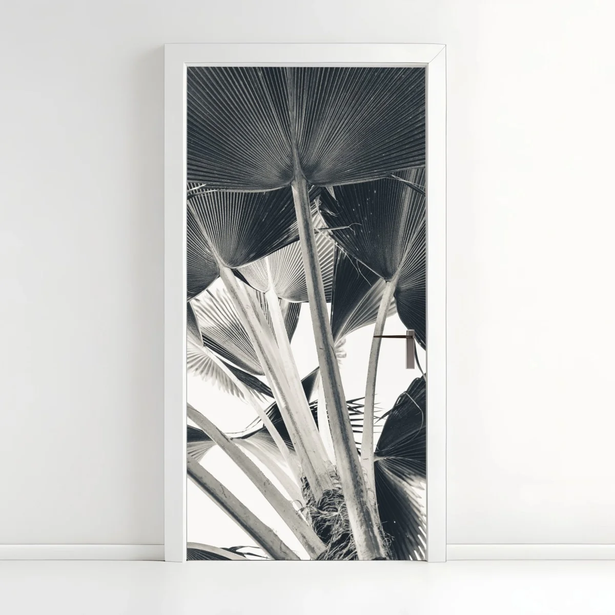 Türaufkleber tropische komposition von bananenblättern – Wallnifity® Türaufkleber tropische komposition von bananenblättern – Wallnifity®