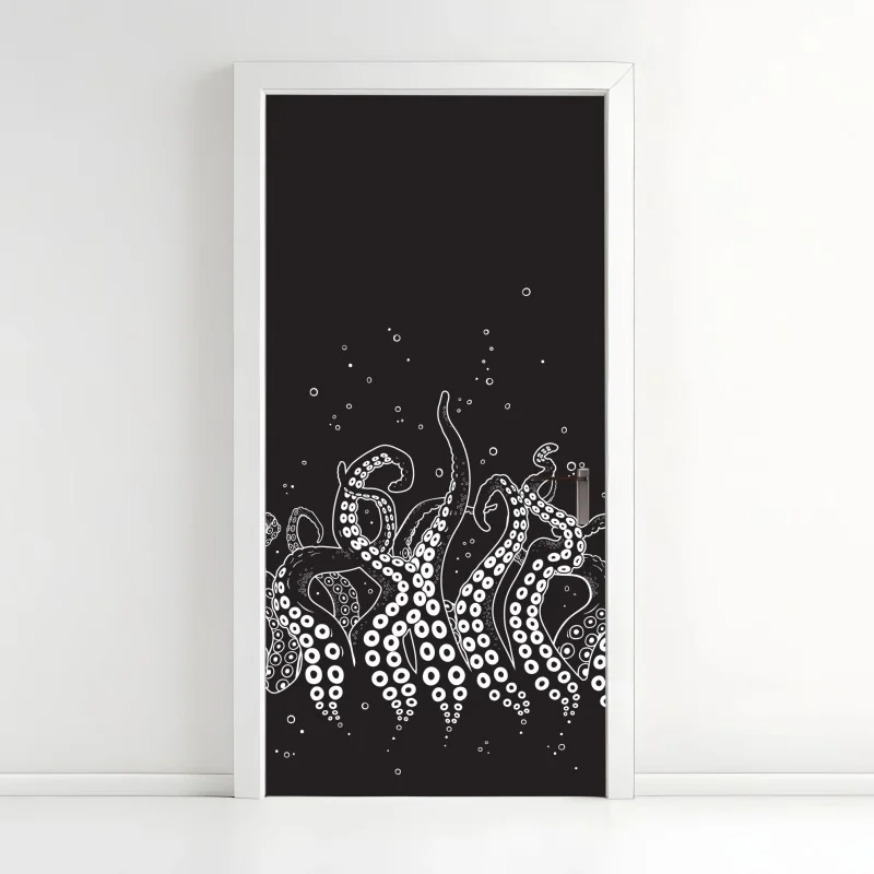 Türaufkleber oktopus tentakel muster