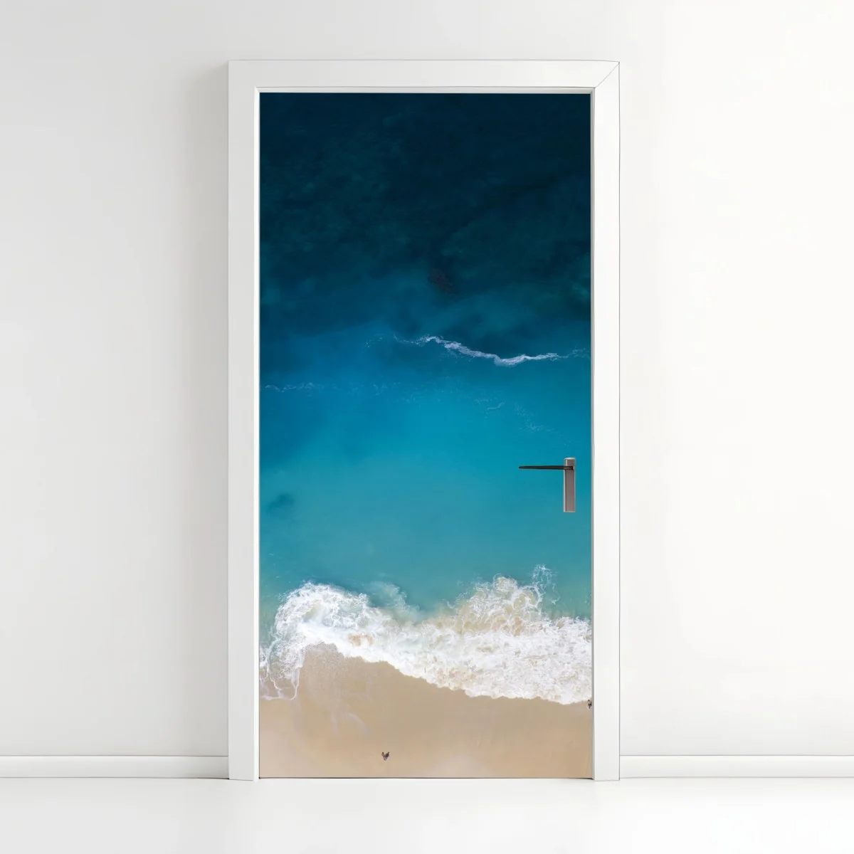 Türaufkleber luftaufnahme der türkisfarbenen küste von Nusa Penida – Wallnifity®