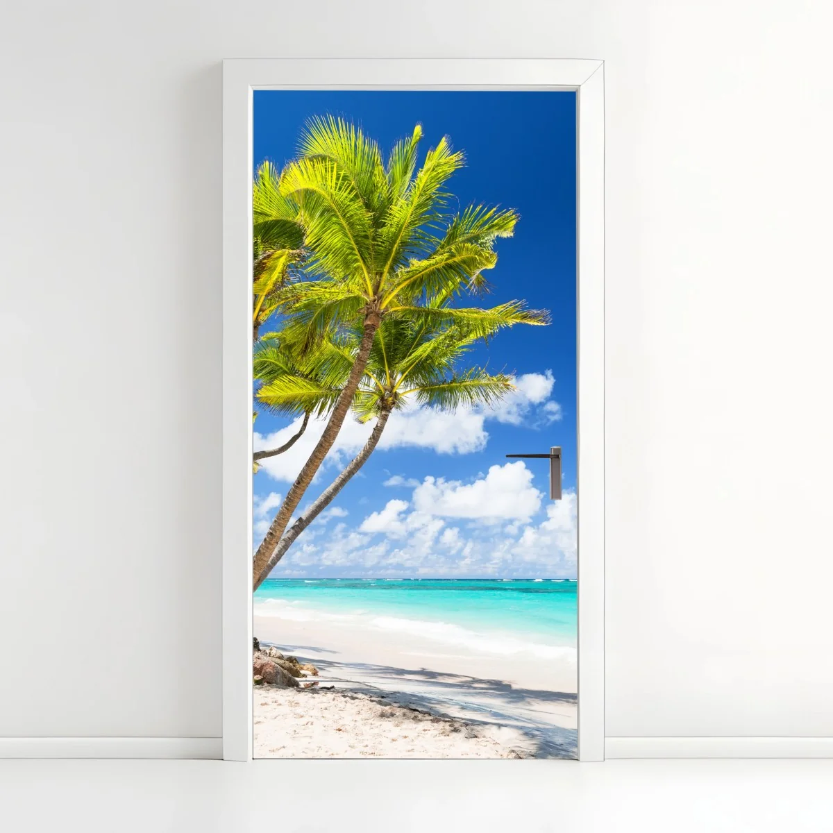 Türaufkleber tropischer palmstrand in Punta Cana – Wallnifity® Türaufkleber tropischer palmstrand in Punta Cana – Wallnifity®