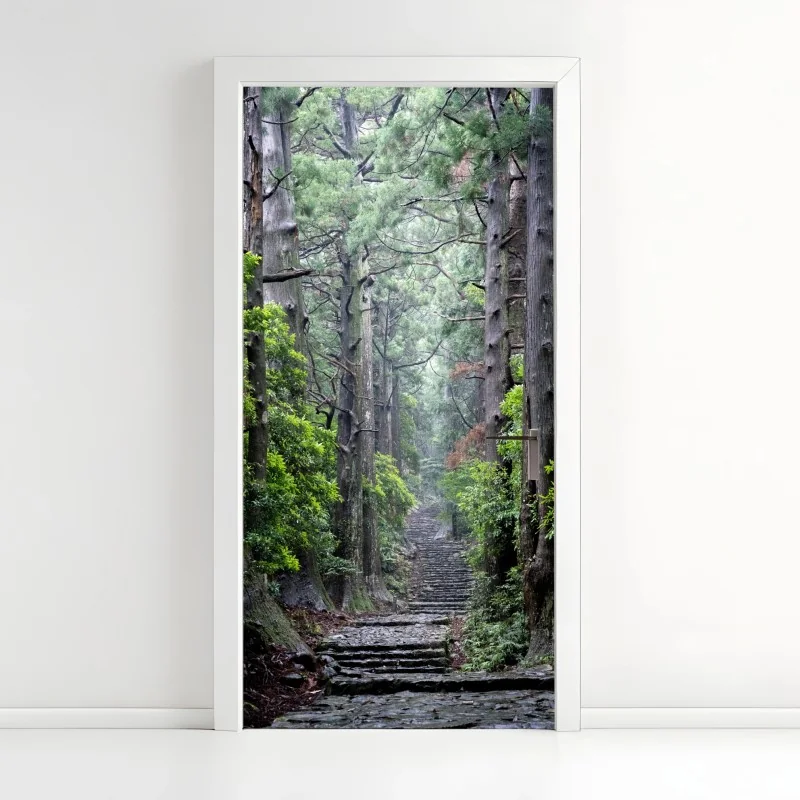 Türaufkleber pfingstrosenwiese im frühling — impasto blumenbild – Wallnifity®