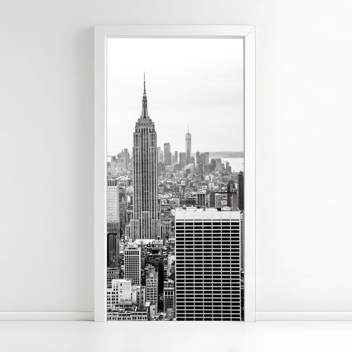 Türaufkleber zeitlose New York skyline mit Empire State Building – Wallnifity®