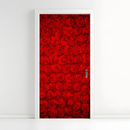 Türaufkleber endlose rote rosen – Wallnifity®