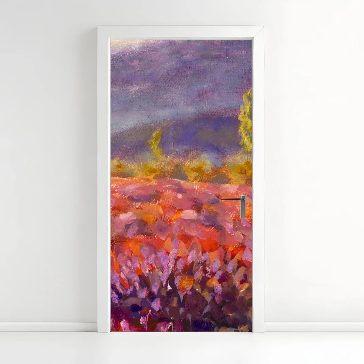 Türaufkleber Provence lavendelfeld gemälde – Wallnifity®