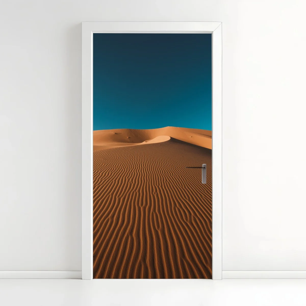 Türaufkleber goldene sanddünen unter tiefblauem himmel – Wallnifity®