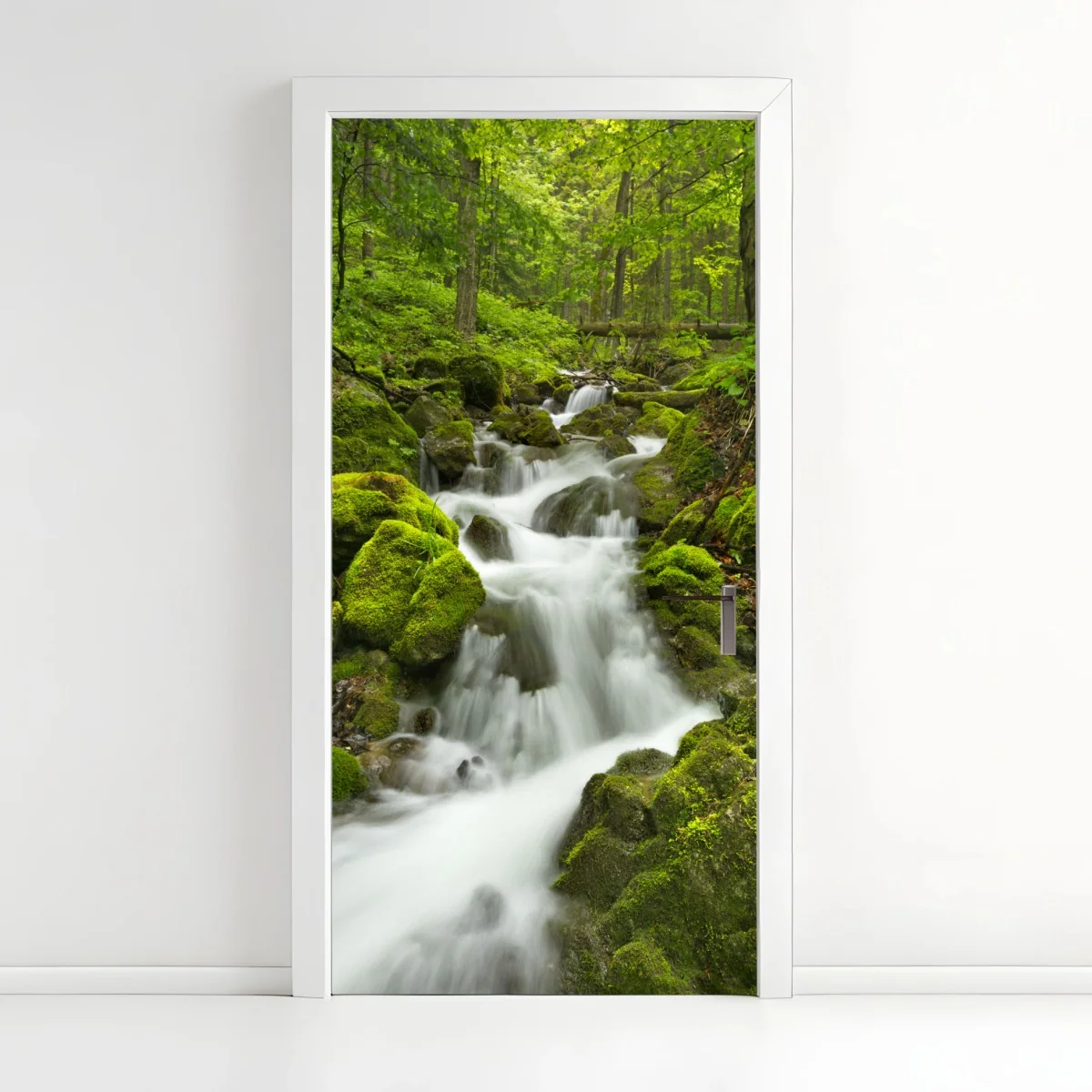 Türaufkleber moosiger wasserfall – Wallnifity® Türaufkleber moosiger wasserfall – Wallnifity®