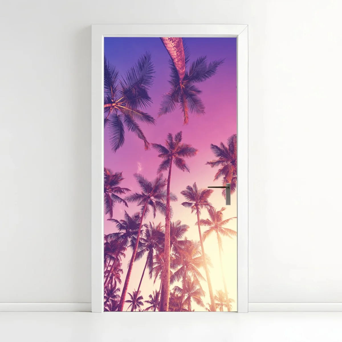 Türaufkleber tropische palmen beim sonnenuntergang – Wallnifity® Türaufkleber tropische palmen beim sonnenuntergang – Wallnifity®