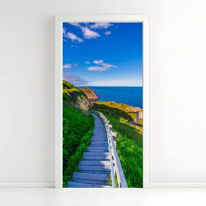 Türaufkleber tropischer türkisstrand – Wallnifity®