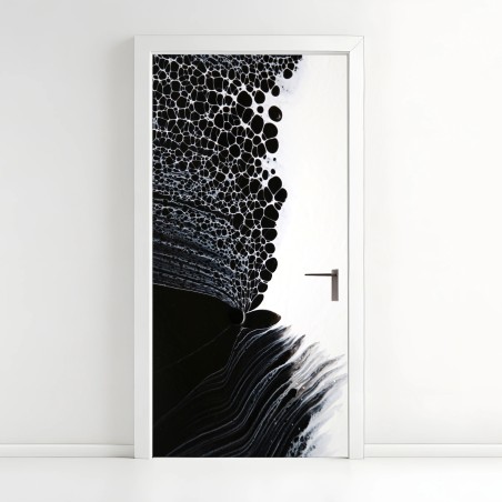 Türaufkleber monochromes zellmuster – Wallnifity®