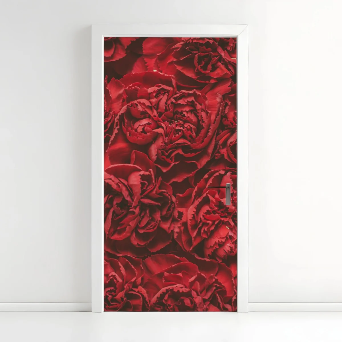 Türaufkleber vintage rote nelken blumenmuster – Wallnifity® Türaufkleber vintage rote nelken blumenmuster – Wallnifity®