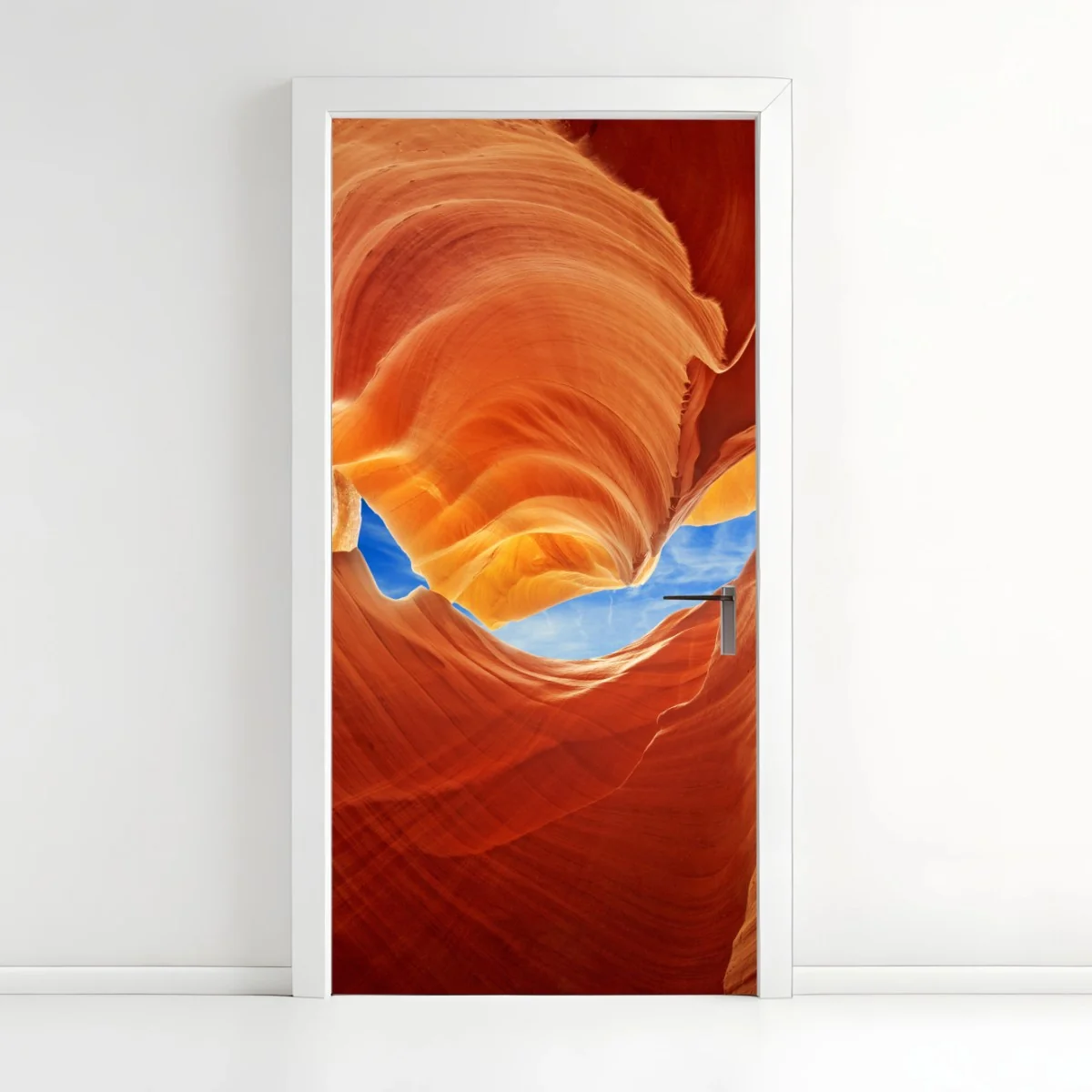 Türaufkleber Antelope Canyon geschwungene sandsteinformationen – Wallnifity® Türaufkleber Antelope Canyon geschwungene sandsteinformationen – Wallnifity®