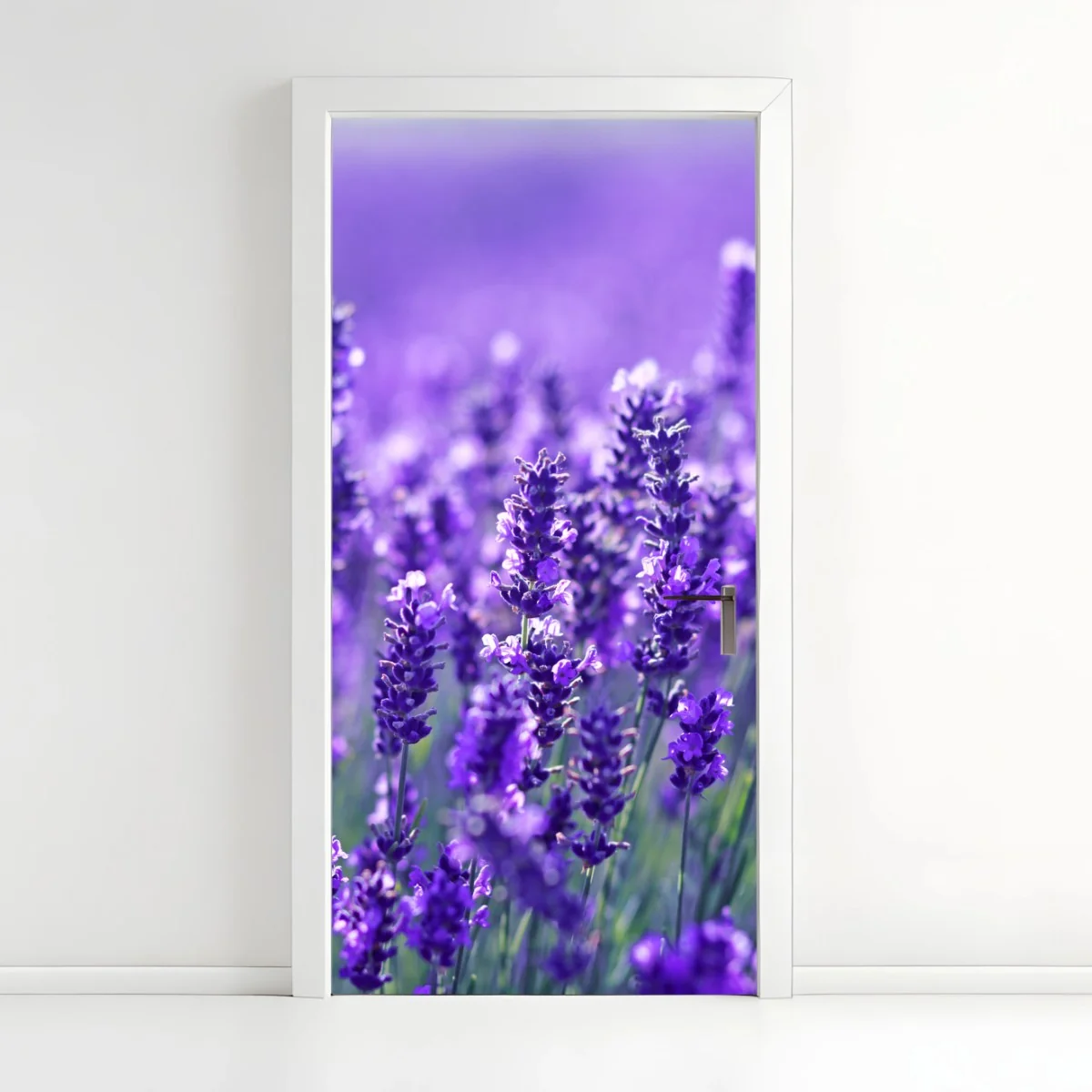 Türaufkleber lavendelfeld nahaufnahme – Wallnifity® Türaufkleber lavendelfeld nahaufnahme – Wallnifity®
