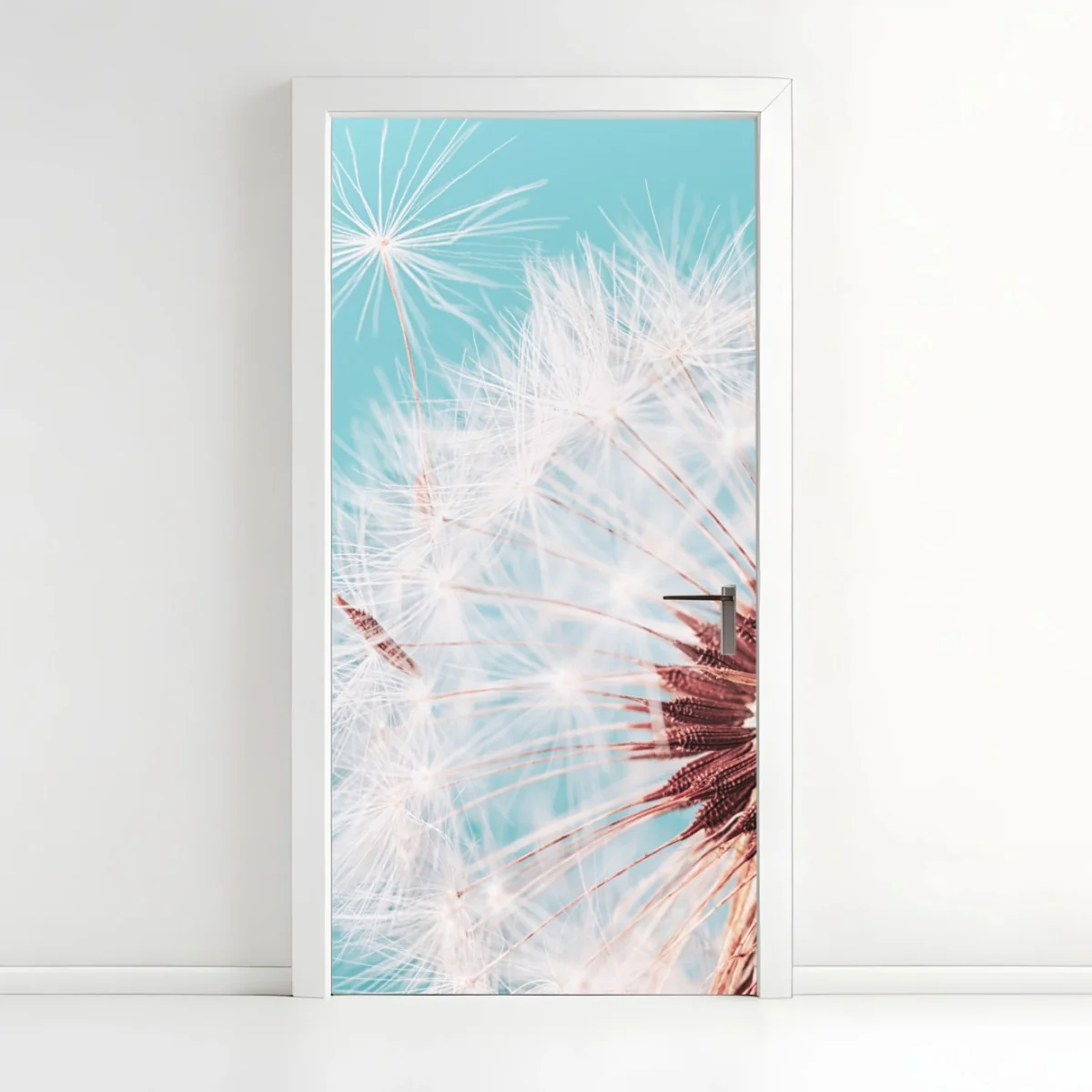 Türaufkleber zarter löwenzahn vor türkisfarbenem hintergrund – Wallnifity® Türaufkleber zarter löwenzahn vor türkisfarbenem hintergrund – Wallnifity®