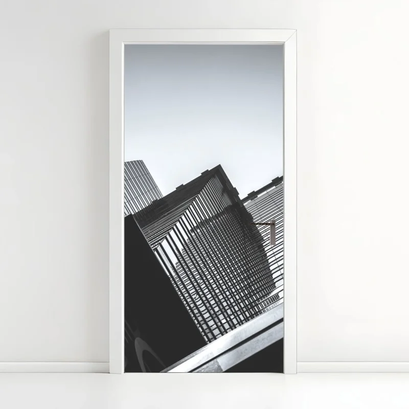 Türaufkleber Hongkong hochhaus perspektive