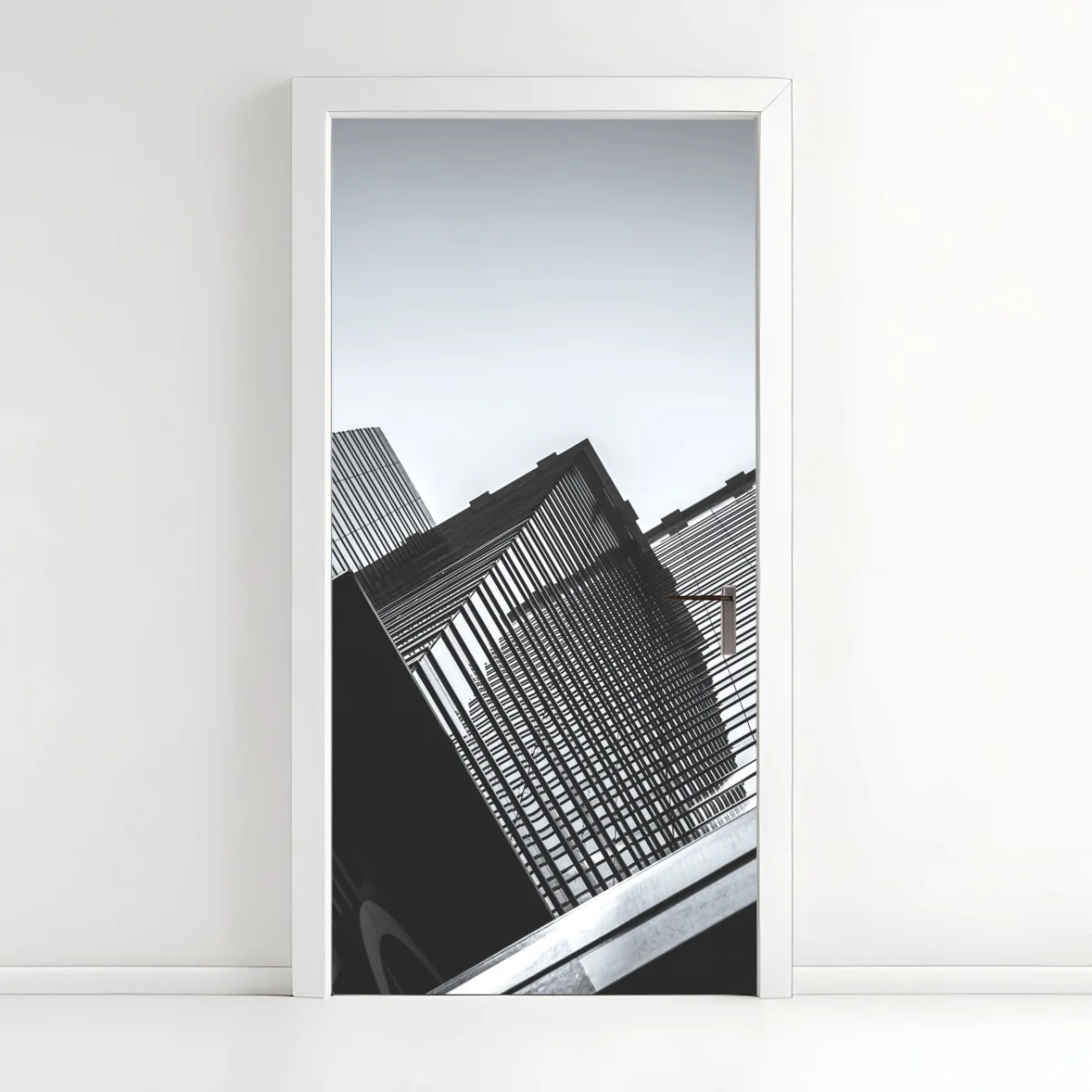 Türaufkleber Hongkong hochhaus perspektive – Wallnifity® Türaufkleber Hongkong hochhaus perspektive – Wallnifity®