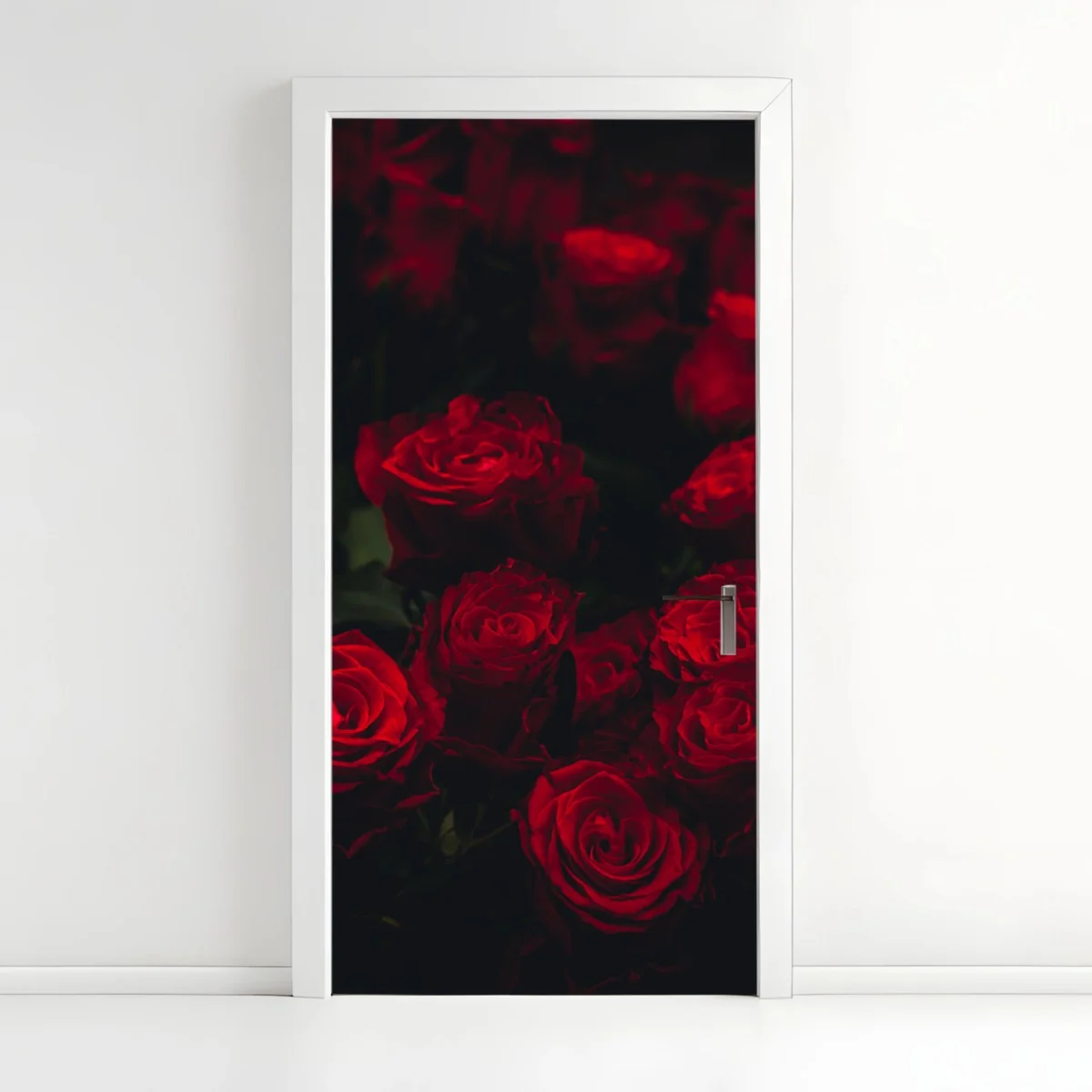 Türaufkleber dunkler rosenstrauß – Wallnifity®