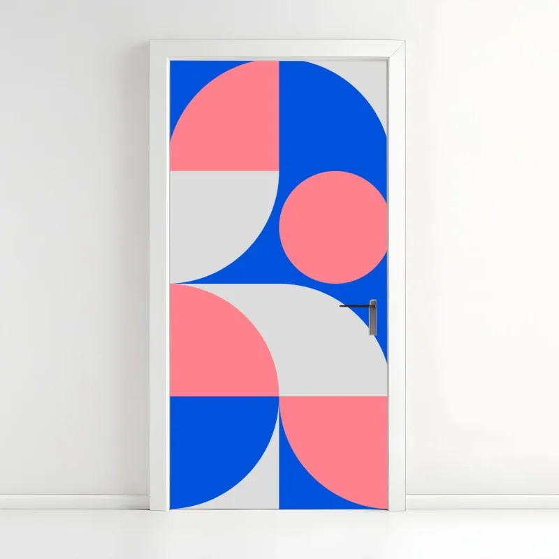 Türaufkleber neutrales beiges leopardenmuster – Wallnifity®