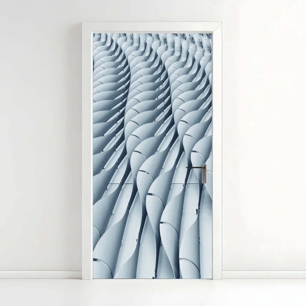 Türaufkleber abstraktes architektonisches fasadenmuster – Wallnifity®