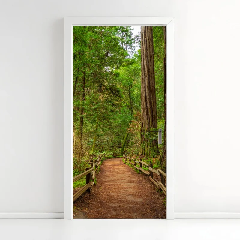 Türaufkleber frische pizza mit basilikum und cherrytomaten – Wallnifity®