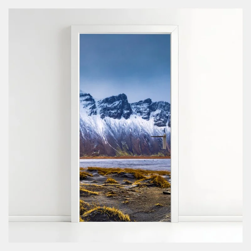 Türaufkleber panorama Vestrahorn bei Stokksnes